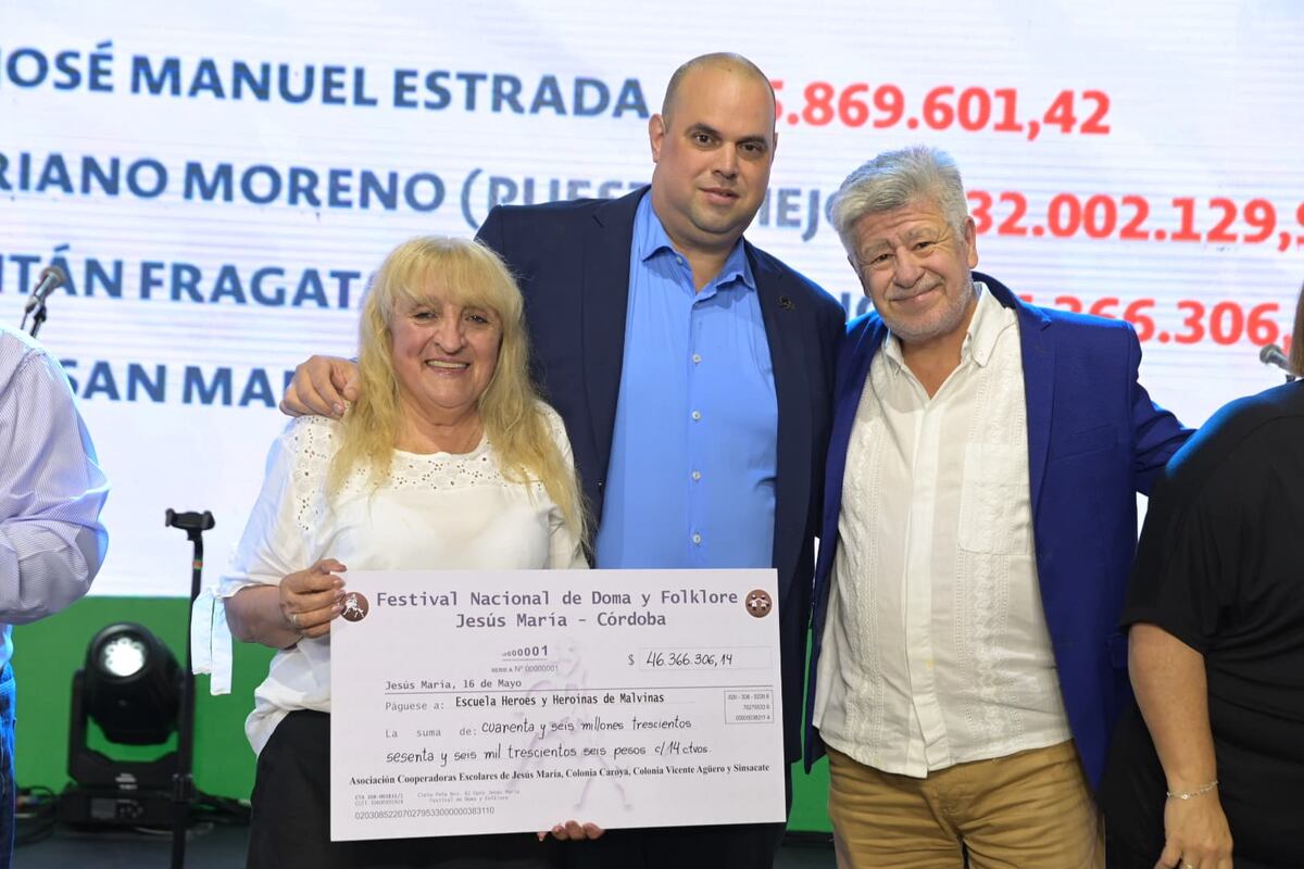 El festival de Jesús María repartió utilidades entre las escuelas de la zona.