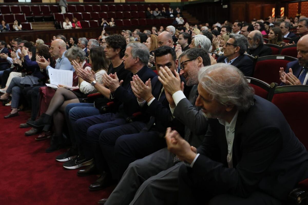 A 40 años del Juicio a las Juntas, la UBA entregó Doctorados Honoris Causa a los miembros del tribunal. (Gentileza)