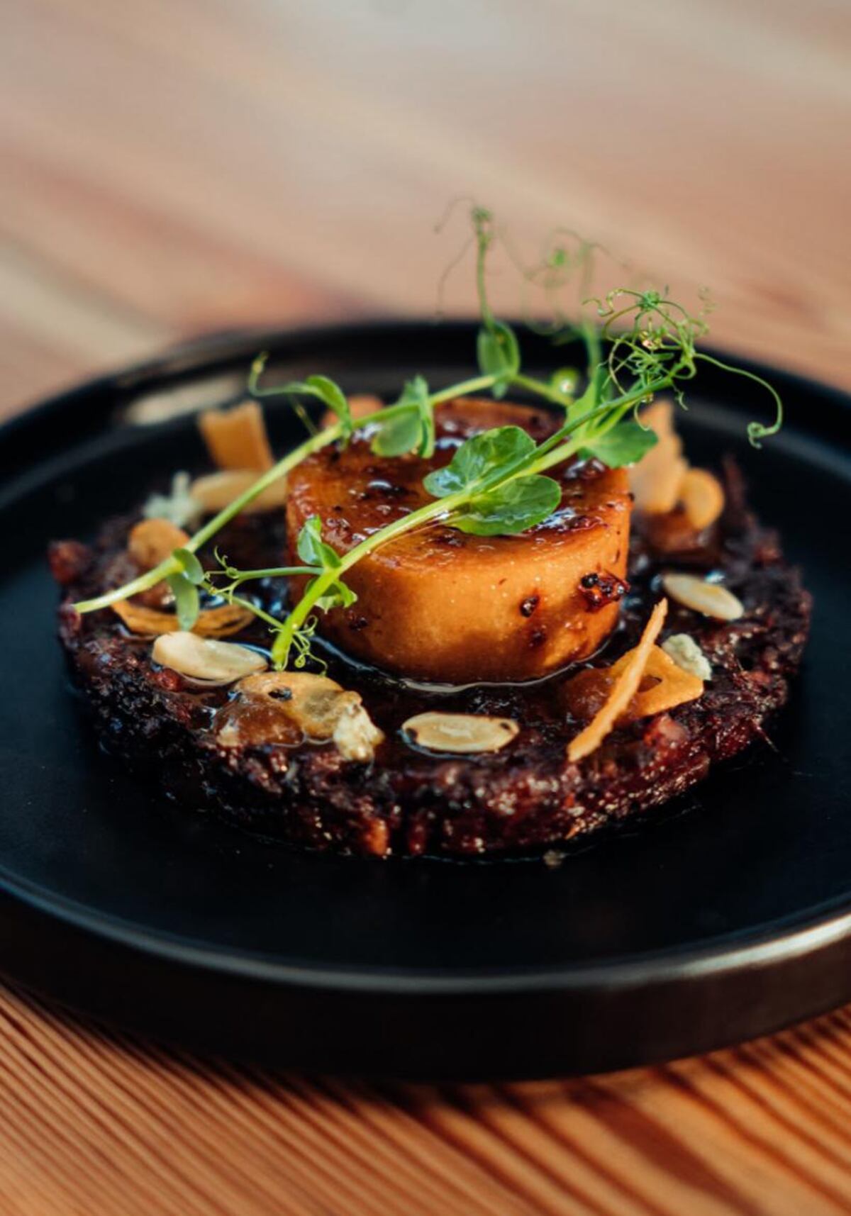 Así es presentada la morcilla en Matorral.