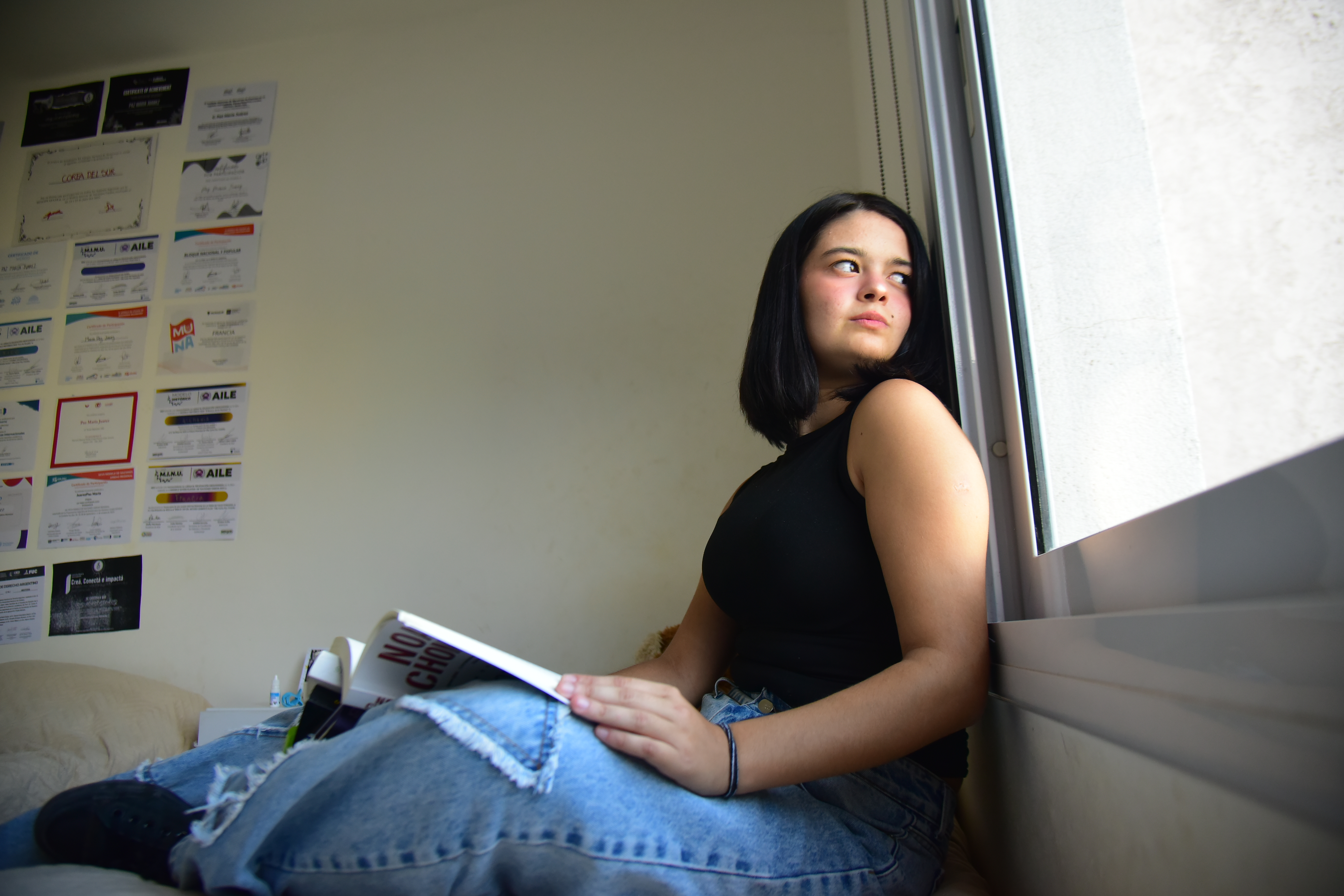 Paz Juárez es la creadora del "Programa Altavoz" un proyecto que busca formar a jóvenes de todo el país en oratoria y divulgación sobre temas de salud mental y sexual. (Javier Ferreyra / La Voz). 