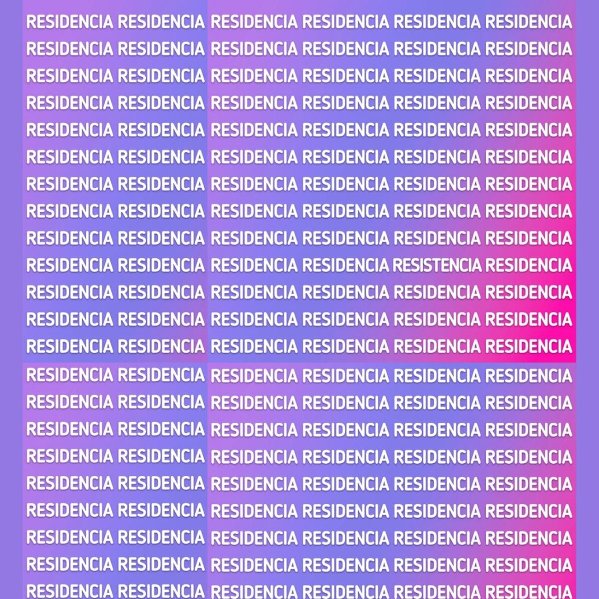 El reto visual.