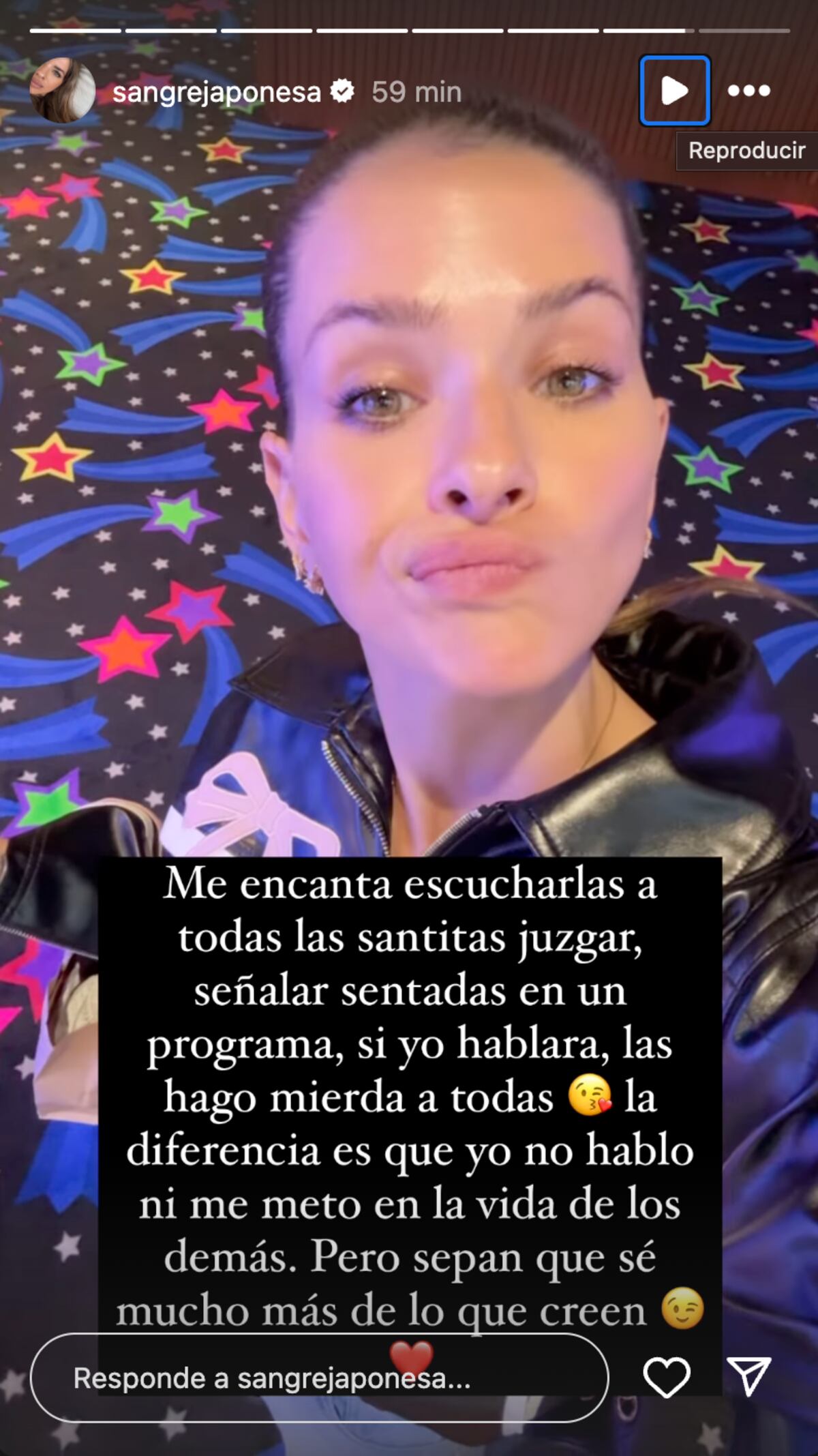 El amenazante mensaje de "La China" Suárez al periodismo. (Foto: Captura de pantalla)