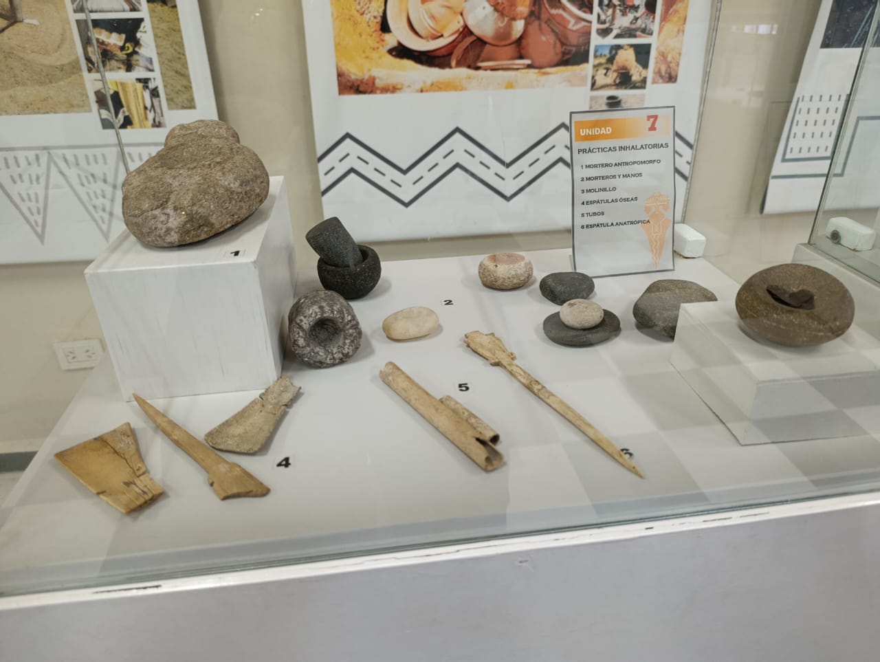 Piezas del Museo Arqueológico Numba Charava, ubicado en Parque Estancia La Quinta, Villa Carlos Paz. (Gentileza)