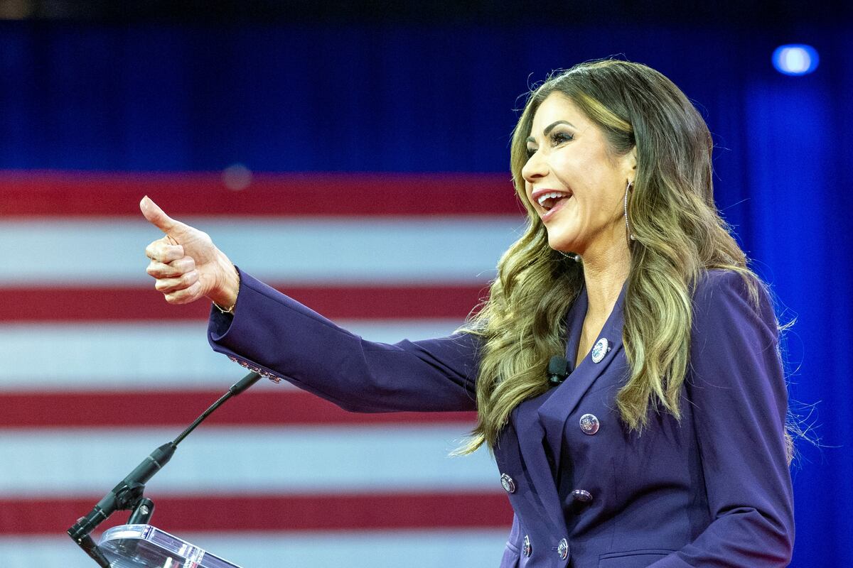 La secretaria de Seguridad Nacional de EEUU, Kristi Noem. (AP)