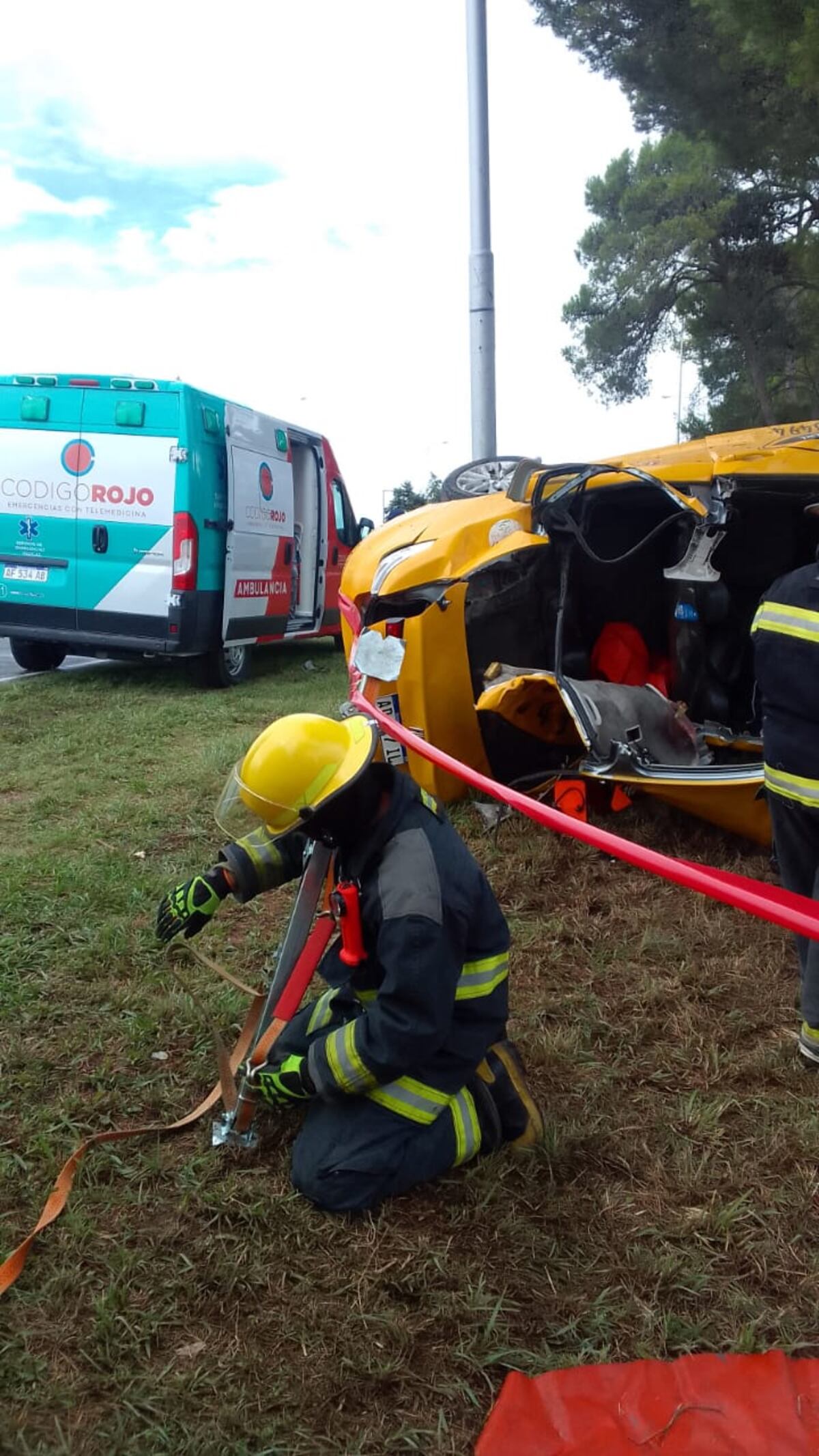 Ruta 5. Un niño de 7 años murió este martes en un siniestro vial. (La Voz)