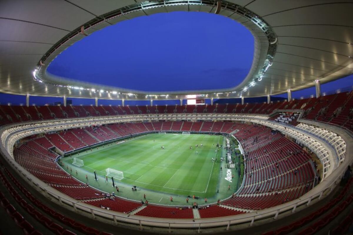 El interior del Estadio Guadalajara