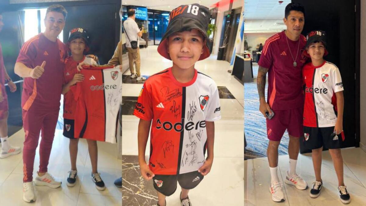 Tras el robo de su camiseta, River Plate le dio a Tadeo una sorpresa inolvidable. (Diario Panorama)