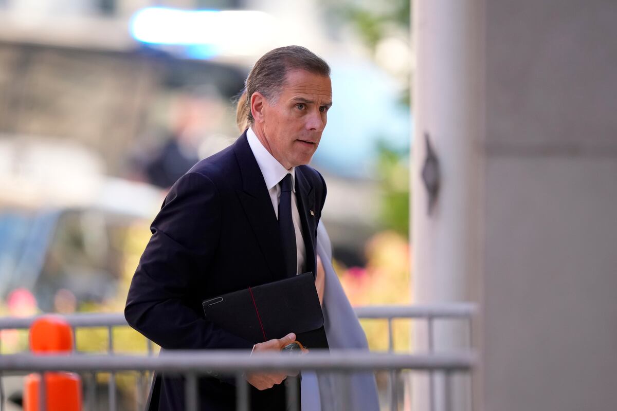 Hunter Biden llega a un tribunal federal, el martes 4 de junio de 2024, en Wilmington, Delaware. (AP Foto/Matt Slocum)