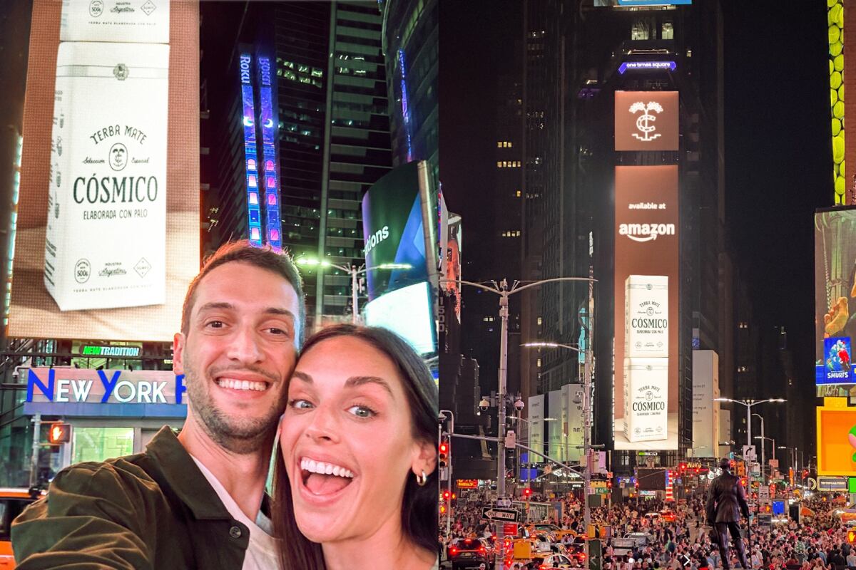 Yerba Cósmico apareció en Times Square.