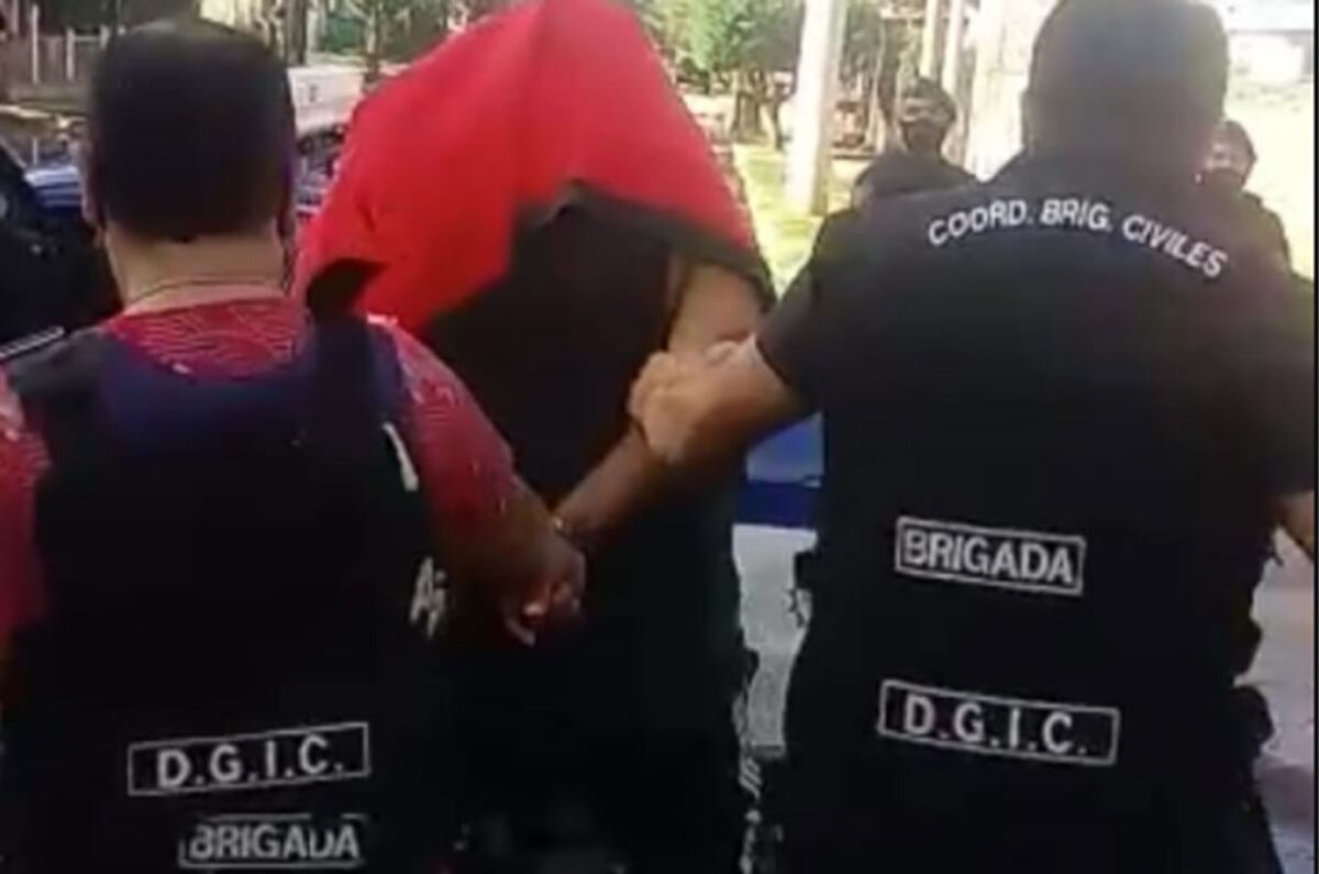 El detenido. (Policía)