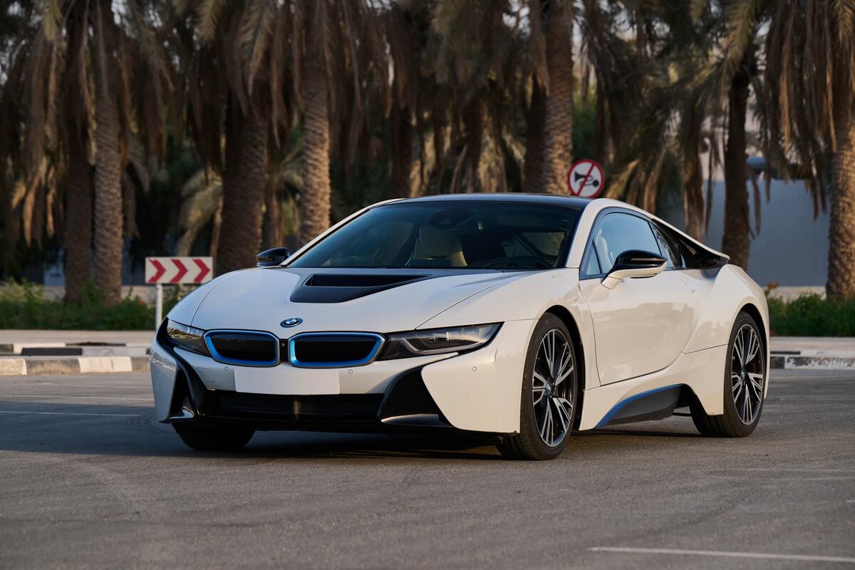 El BMW i8 que perteneció a Diego Armando Maradona y que se está subastando. (SBX Cars)