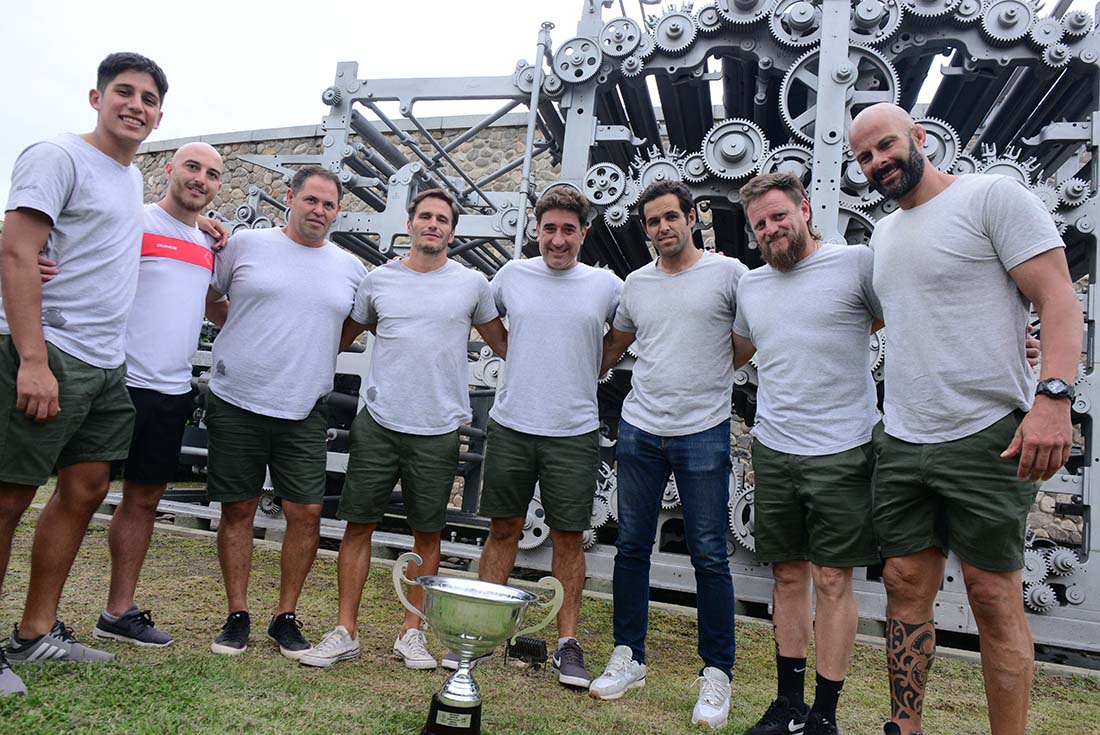 El staff de la selección de Córdoba a pleno. (José Gabriel Hernández / La Voz)