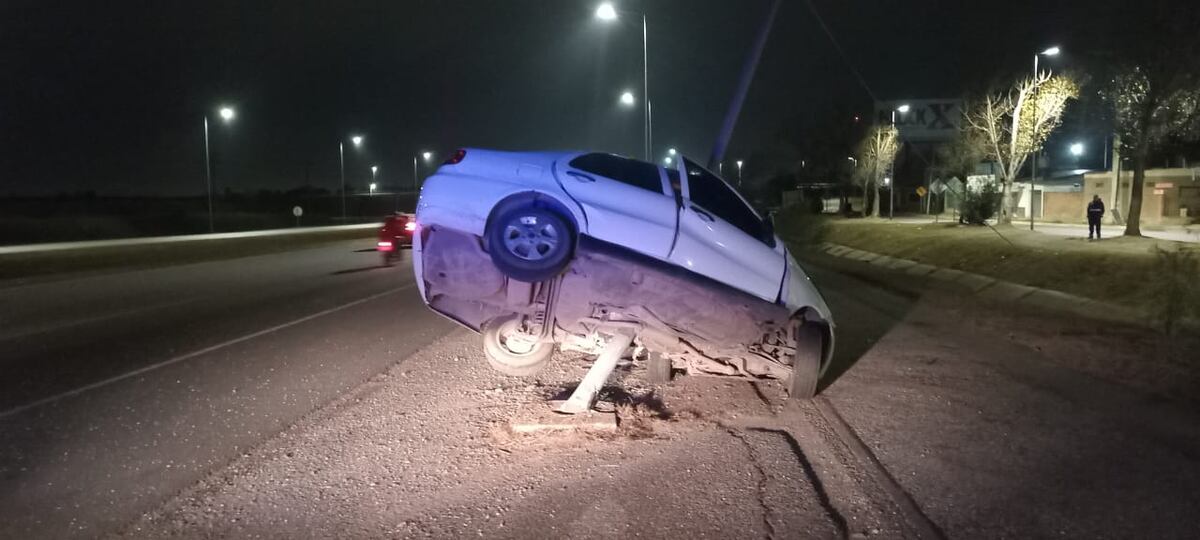 Así quedó el auto. (Policía)