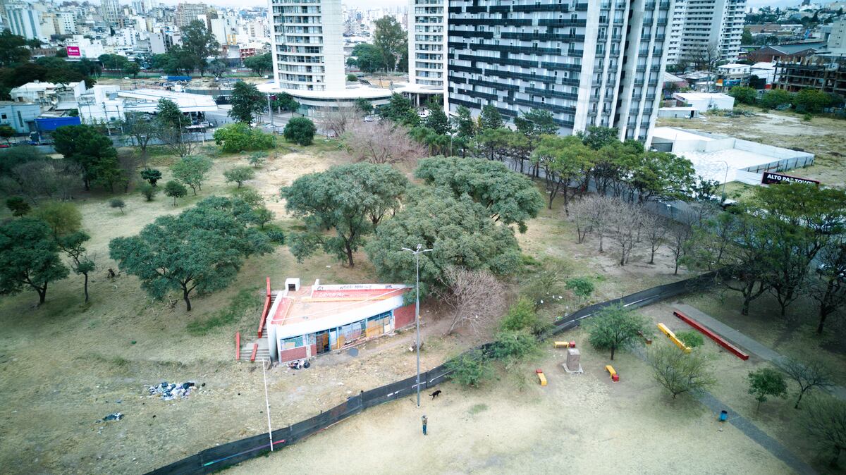 Imágenes aéreas del Parque, que hace dos años permanece cerrado. (Gentileza)