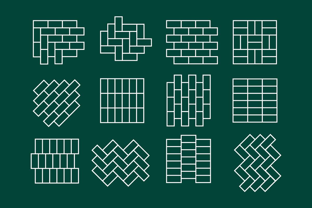 Patrones. Si algo tiene este tipo de revestimiento es la posibilidad de permitirnos crear para lograr diseños únicos @Pinterest.