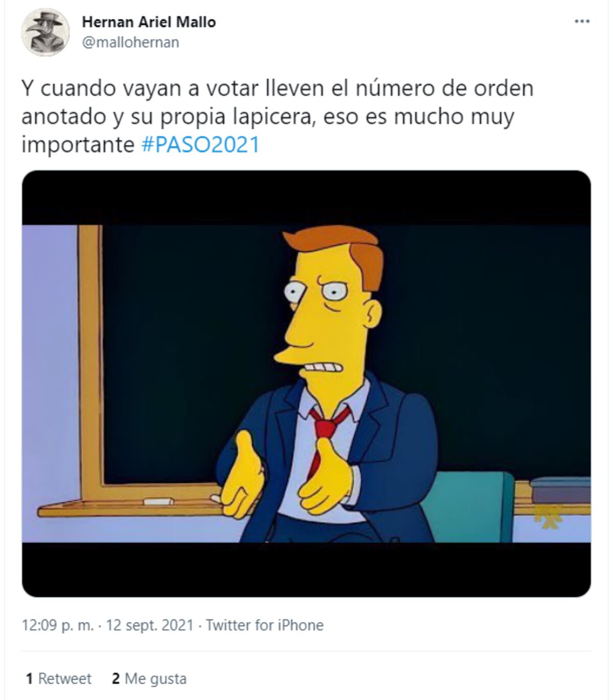 Los mejores memes de las Elecciones Paso 2021.