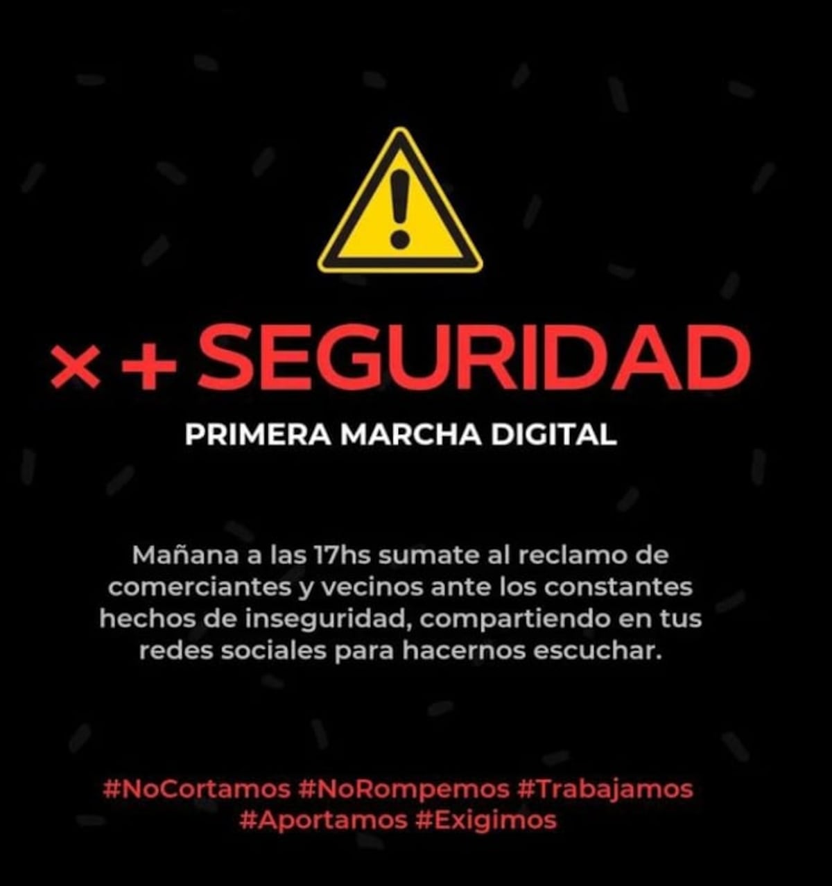 Reclaman seguridad en Alta Gracia.