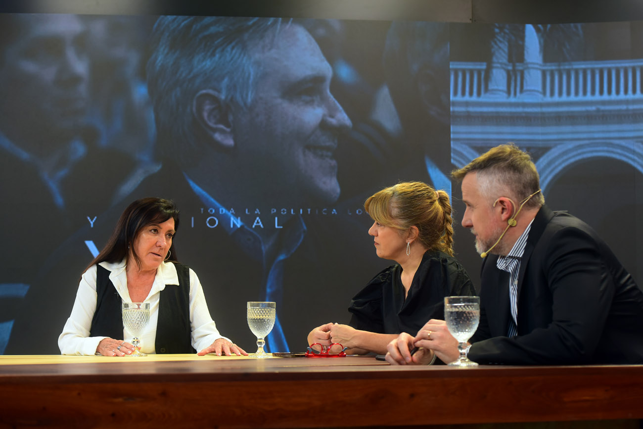 Laura Rodríguez Machado en el programa Voz y Voto. (Nicolás Bravo / La Voz)
