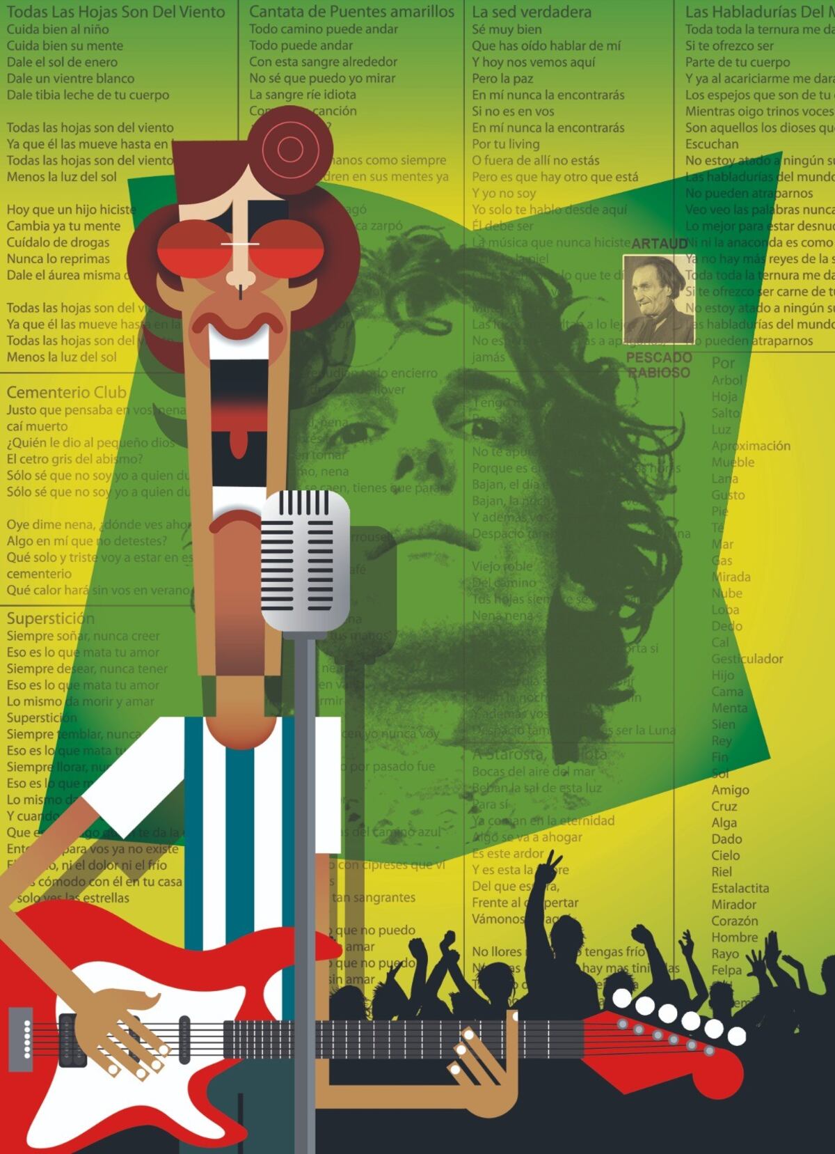 Se cumplen 50 años del disco "Artaud", de Luis Alberto Spinetta (ilustración de Javier Candellero)