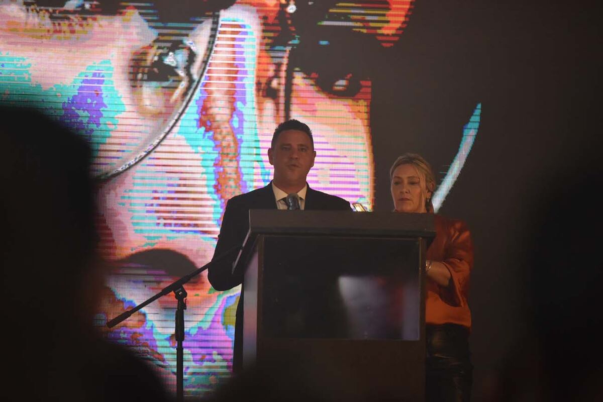 El empresario Cristian Martín, en la presentación del Infinito Open (Facundo Luque / La Voz)