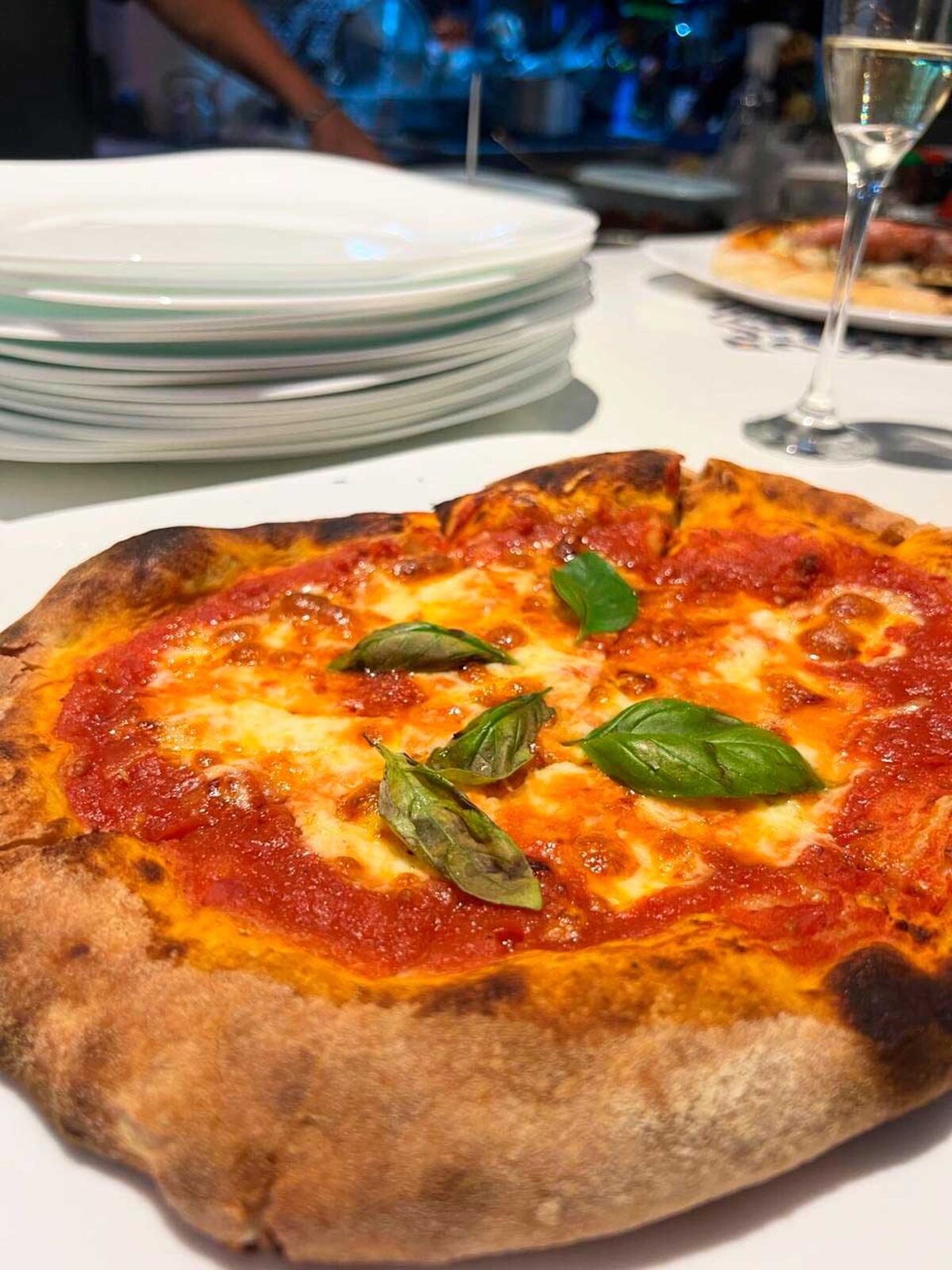 Pizza margarita de Maldito Tano.
