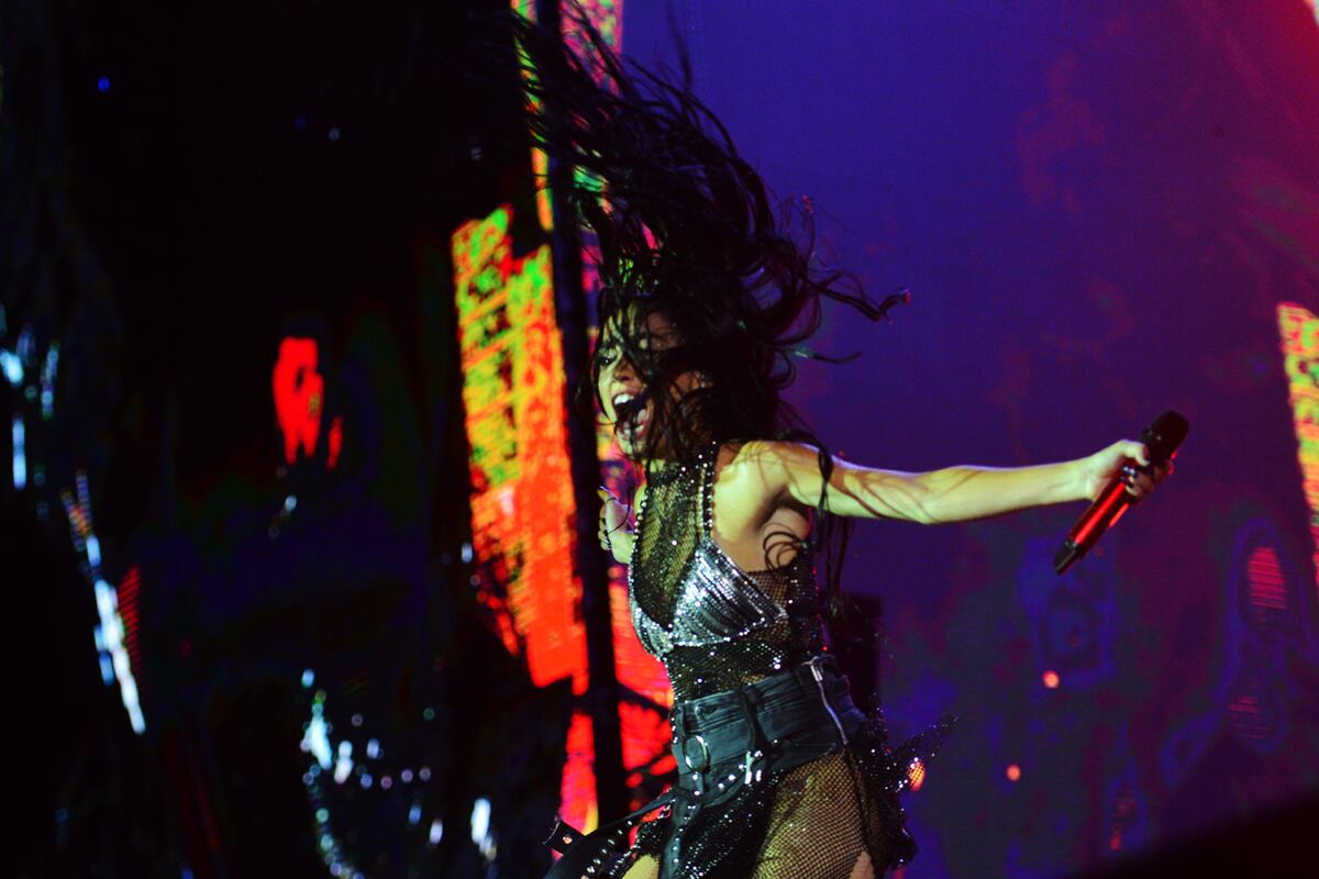 Lali fue una de las figuras excluyentes de la primera noche del Cosquín Rock 2024. (Javier Ferreyra/La Voz).