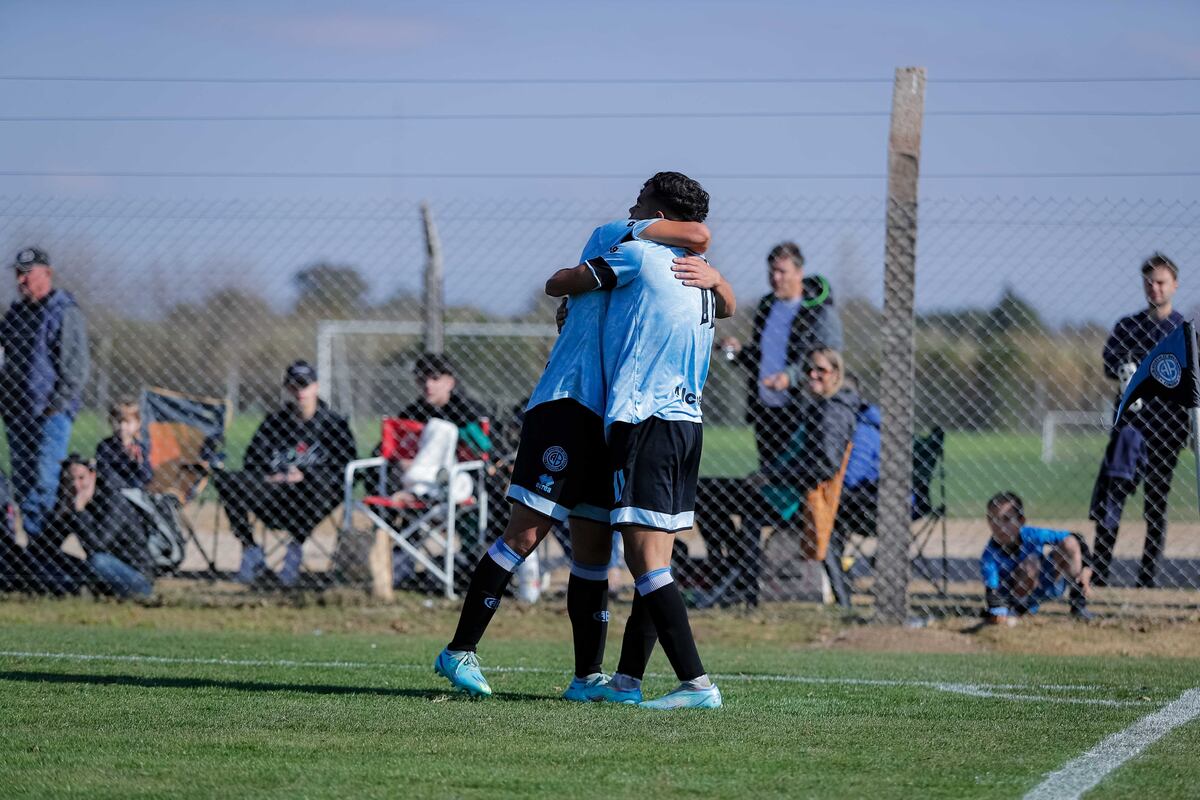 César Galíndez, jugador de la 5ta de Belgrano, autor de un gol que dio vueltas al mundo. (Prensa Belgrano).