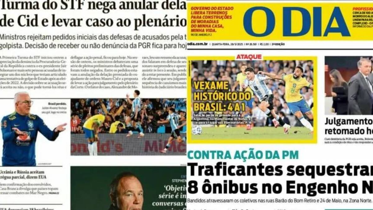 Los medios brasileños no mostraron piedad.