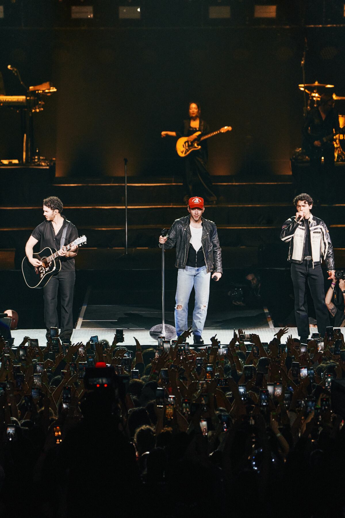 Jonas Brothers, en el Movistar Arena de Ciudad Autónoma de Buenos Aires. (Gentileza Cata Almada)