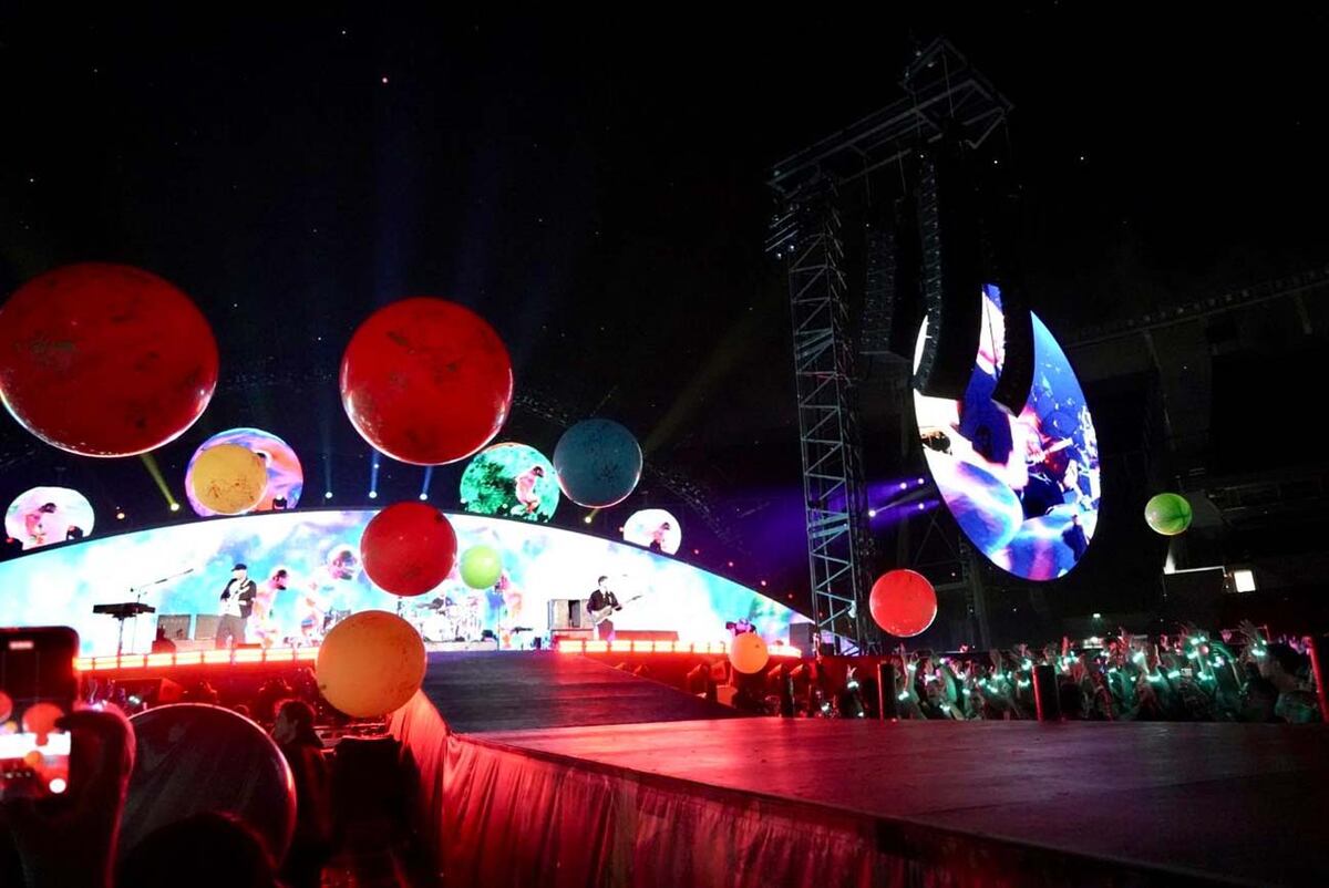 Recital de Coldplay en River (Clarin)