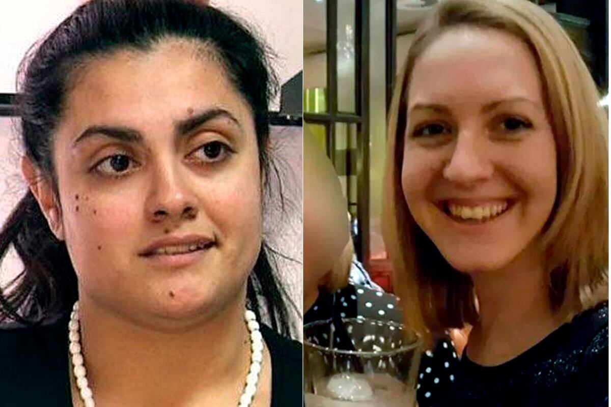 Brenda Aguero y Lucy Letby, ambas enfermeras están acusadas de las muertes de varios niños. (Imágenes de El Doce y AP)