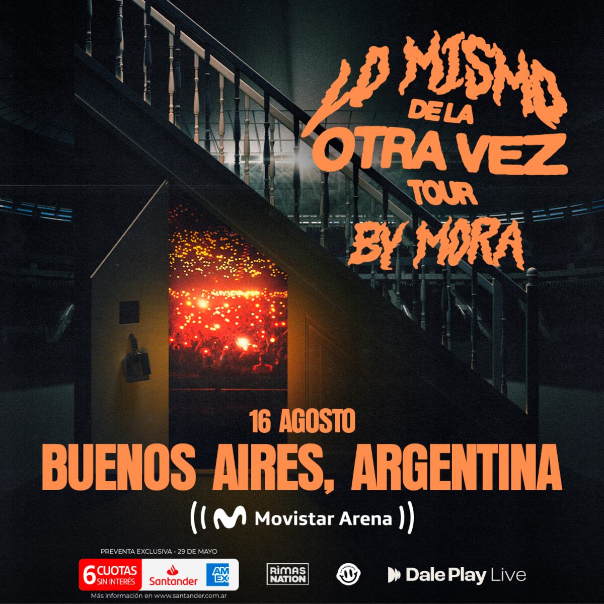 El músico y productor Mora anunció su regreso a Argentina con Lo mismo de la otra vez tour (Prensa Dale Play Live)