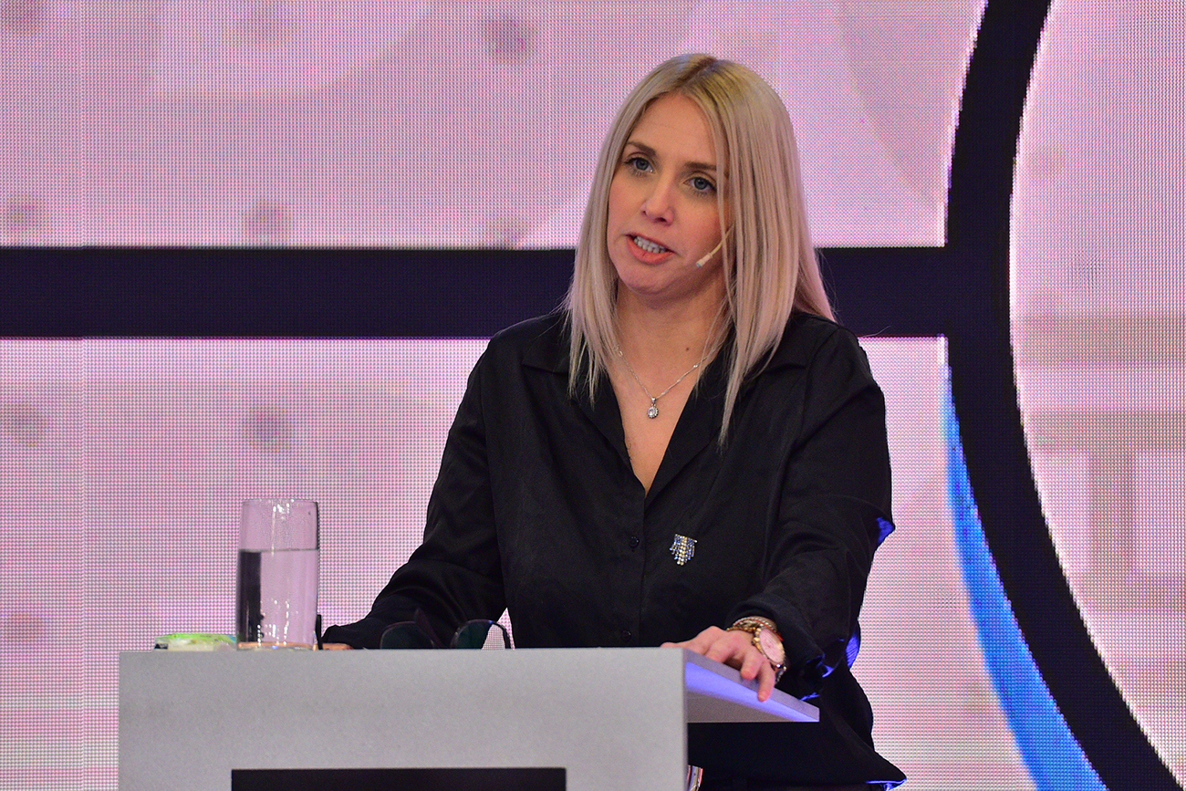 Maria Celeste Ponce, lidera la boleta de La Libertad Alianza en Córdoba. (José Gabriel Hernández / La Voz)