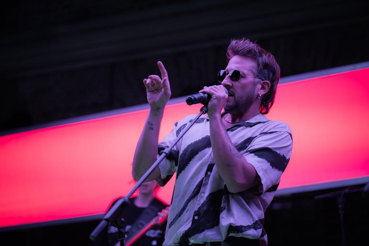 Fran Saglietti viene de tocar en el Quilmes Rock junto a su banda. (Gentileza del artista).