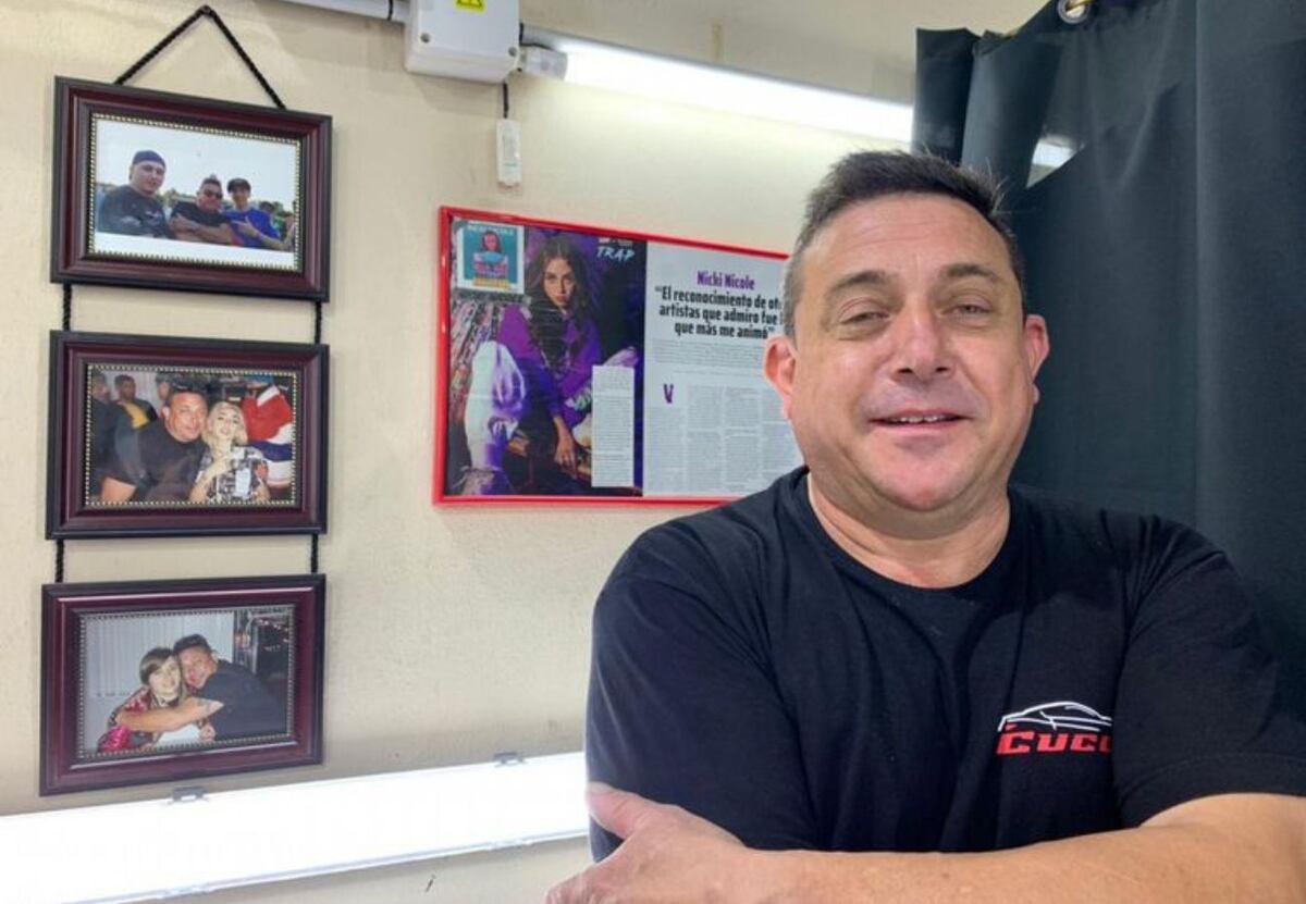 Sergio Cucco, el padre de Nicki Nicole, era conocido en Rosario por su lavadero de autos antes de que la cantante lograra fama internacional