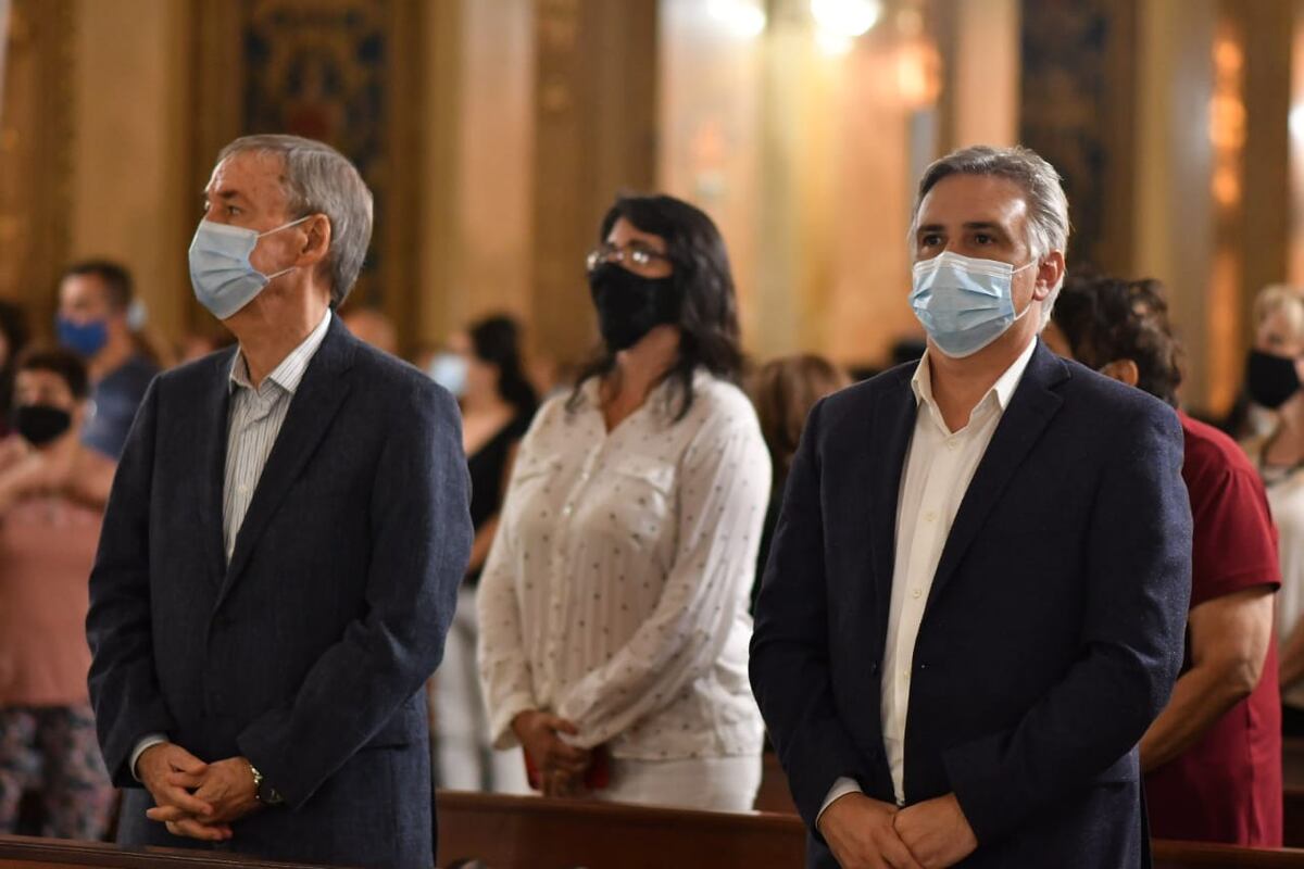 Schiaretti y Llaryora, en la despedida de Ñáñez.