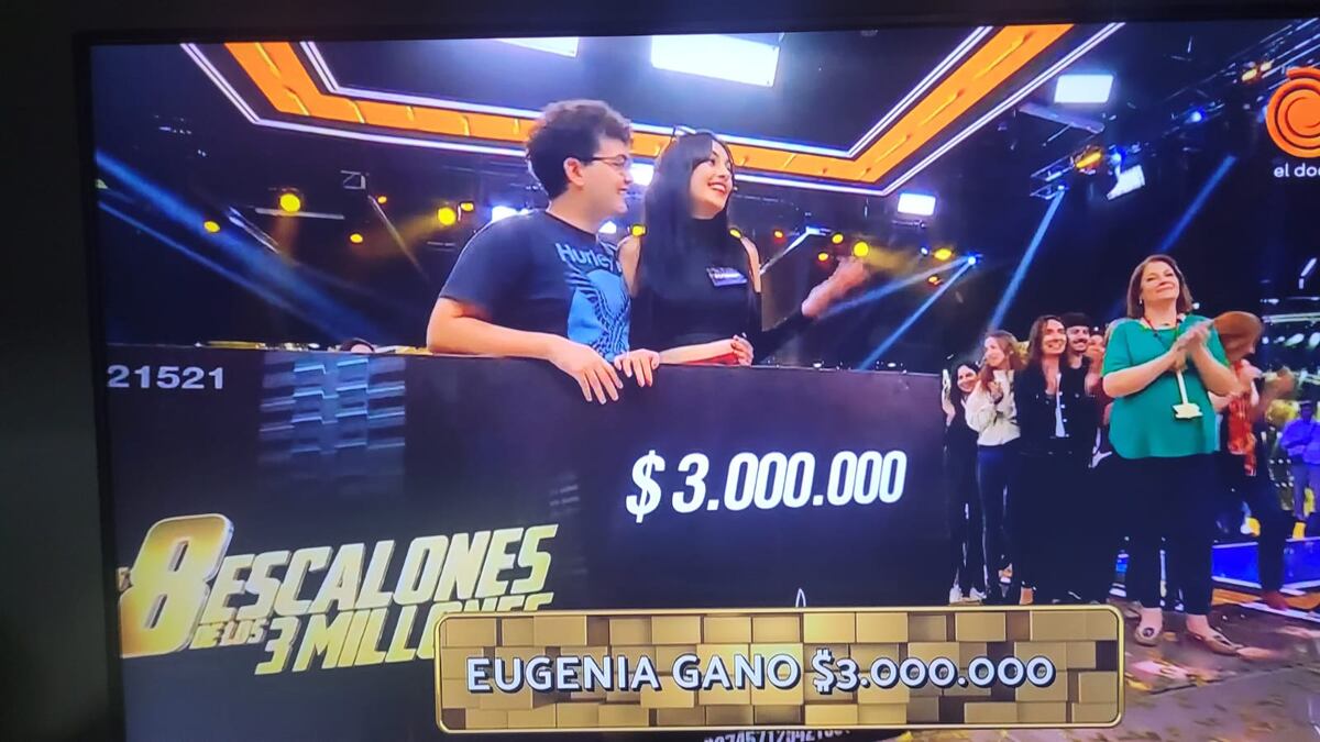 Los 8 escalones. Eugenia, la nueva ganadora del programa.