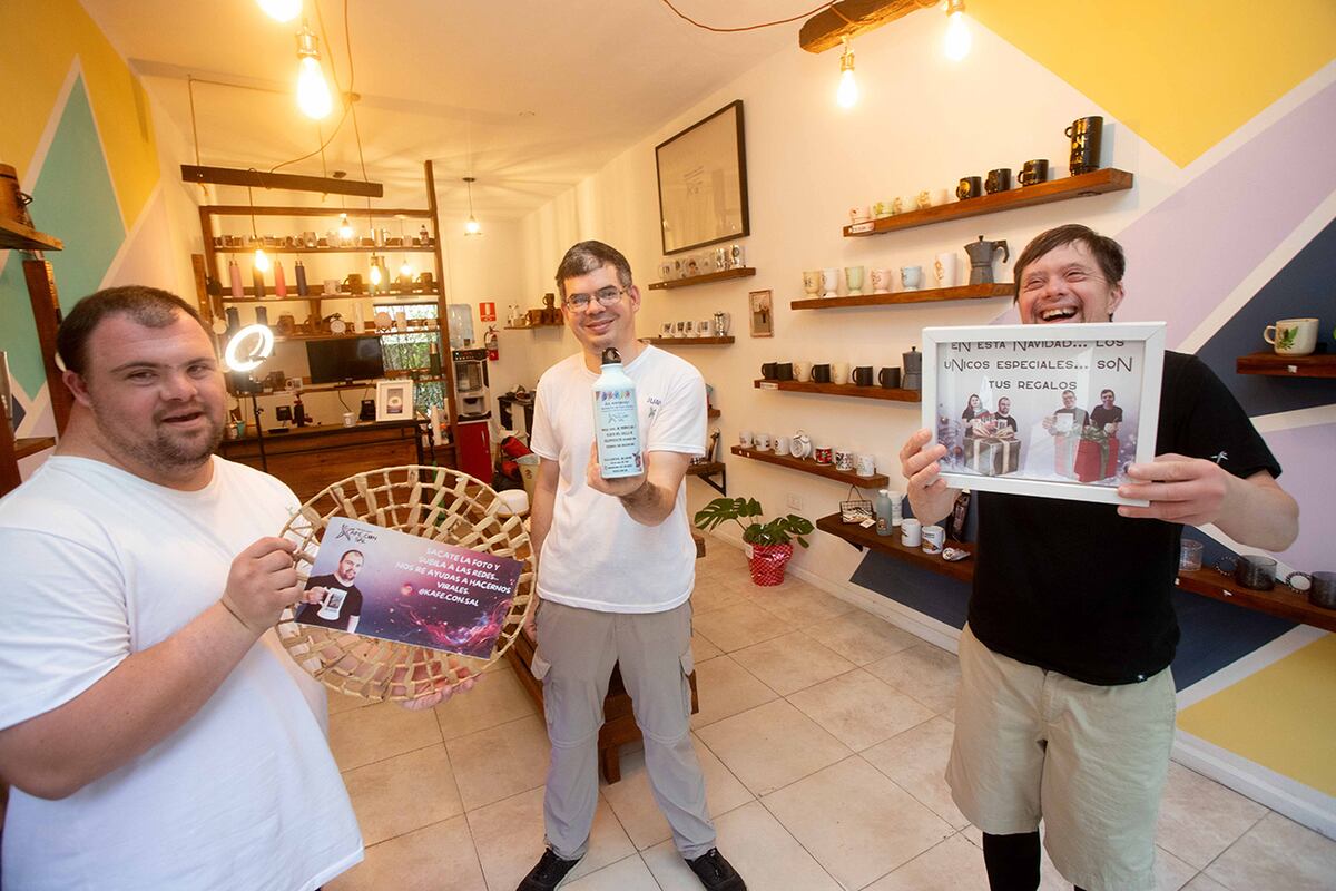 Kafé con sal, emprendimiento en Villa General Belgrano para personas con discapacidad. (Nelson Torres / La Voz)
