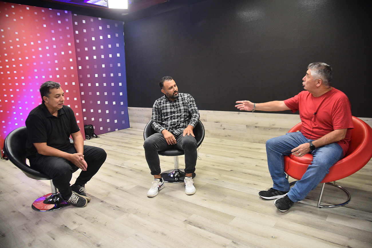 Javier Villarreal, el ex volante de Talleres en el pódcast del albiazul (Pedro Castillo / La Voz)