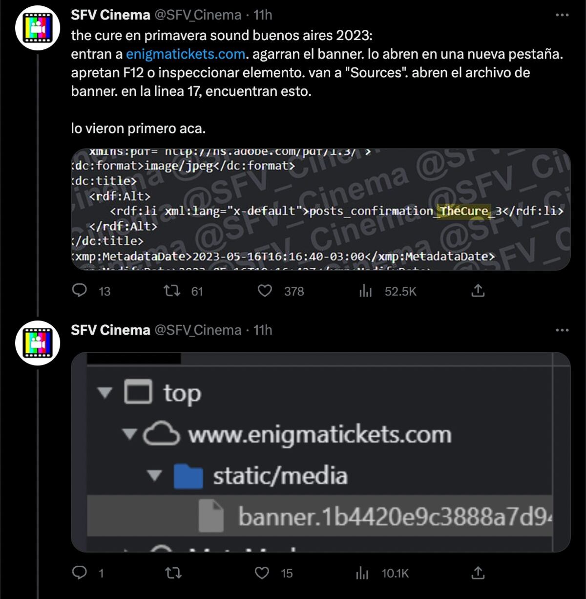 Un usuario de Twitter descubrió quiénes serán los headliners del Primavera Sound 2023. (Captura)