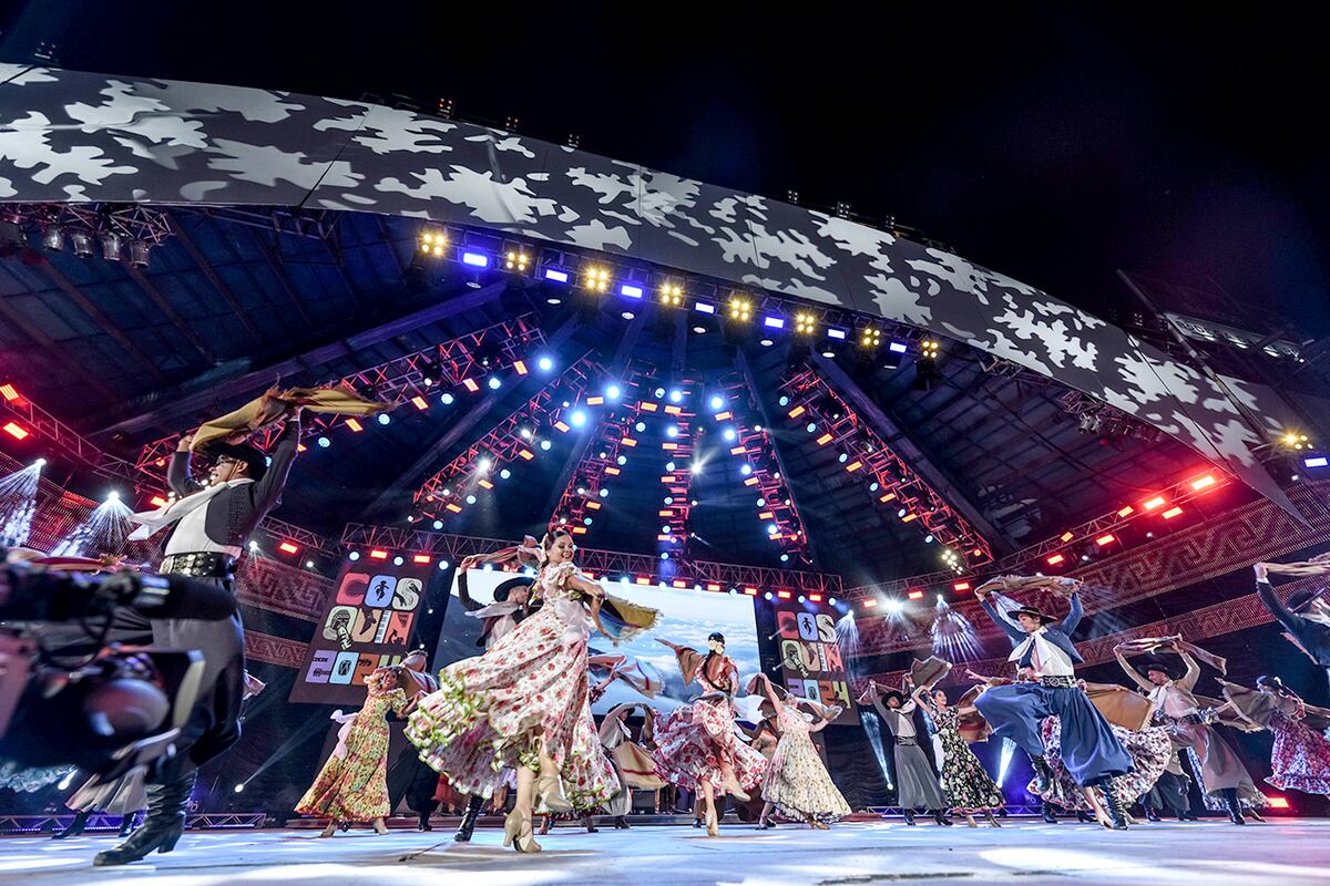 Ballet oficial del Festival Nacional del Folklore de Cosquín 2024. (La Voz)