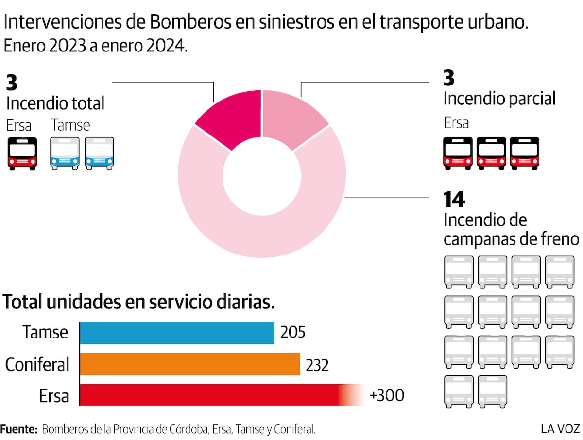 Infografia: 20 colectivos incendiados en un año