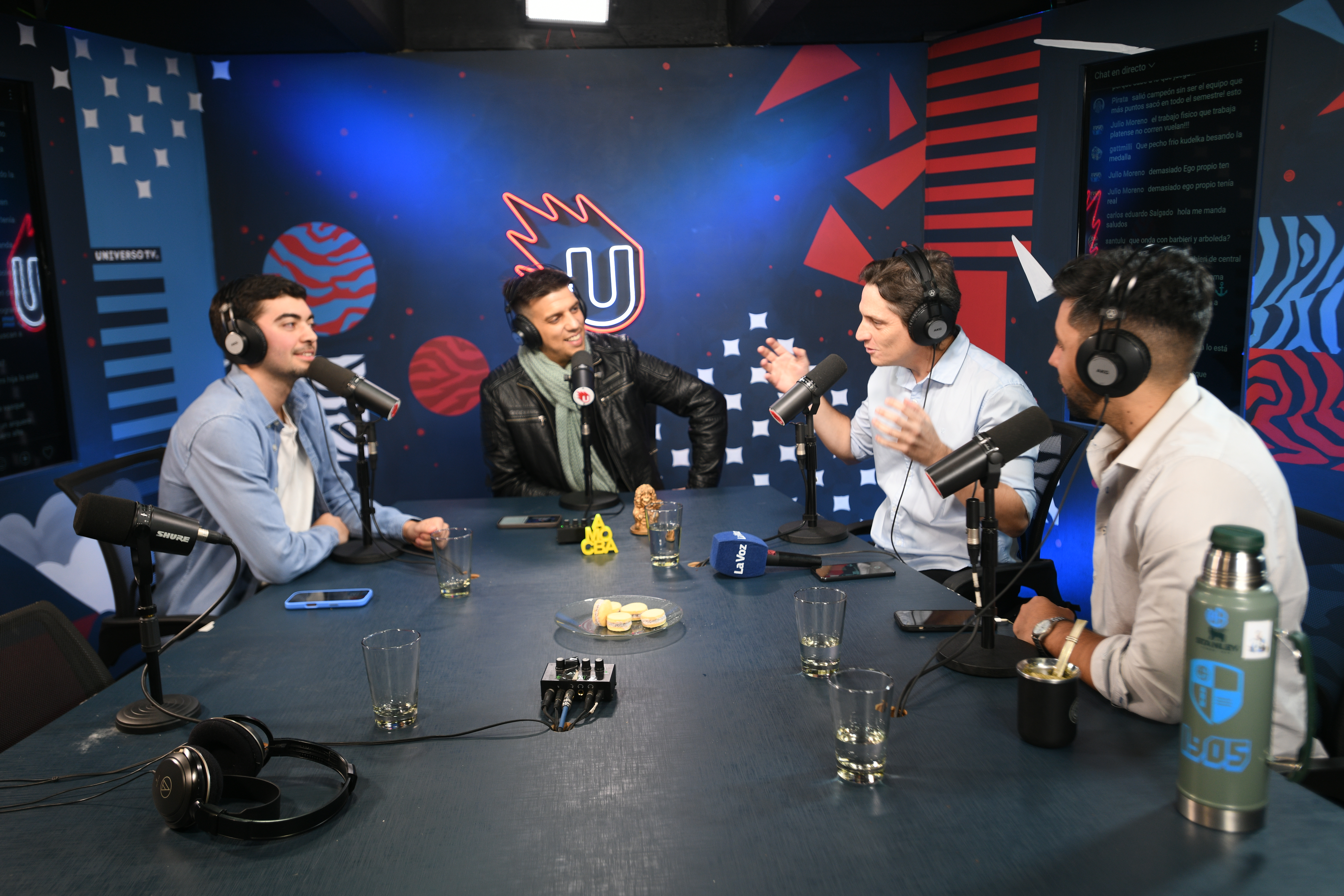Mundo Pirata, el pódcast de Belgrano, hecho en Universo TV, donde se desarrolla el programa Hablemos de Belgrano. Conductores Exe Benegas, Juan Pablo Benegas y Santiago Nihuol. (Javier Ferreyra / La Voz)