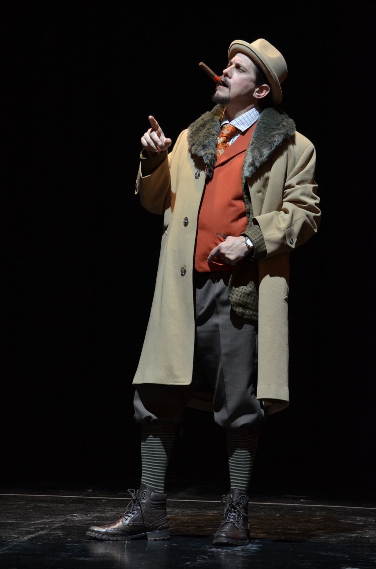 Gonzalo Tolosa en El señor Puntila y su criado Matti" (Gentileza: Carlos Ludueña).