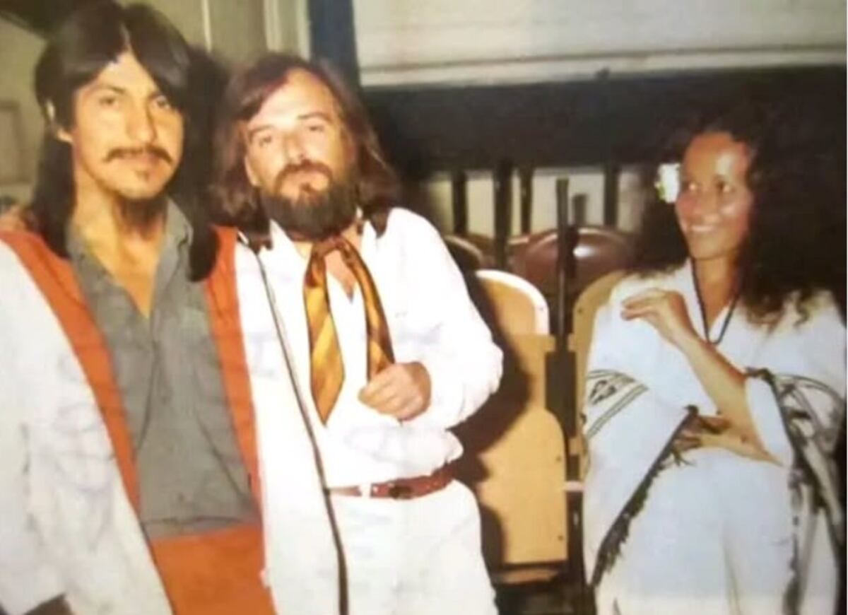 Suna Rocha con Raúl Carnota y Jaciento Piedra.