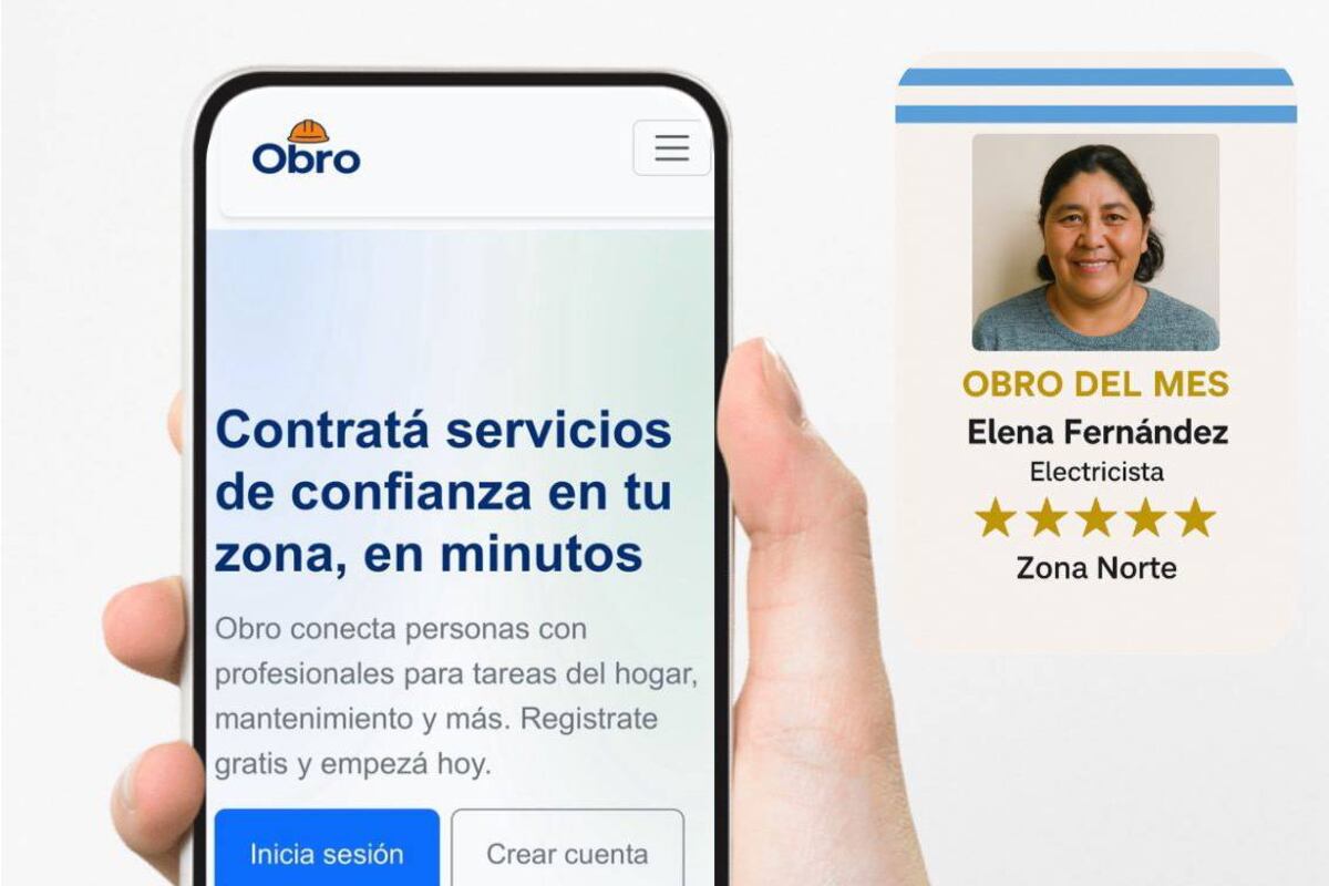 Obro, un sistema pensado para servicios cercanos y prestadores verificados.