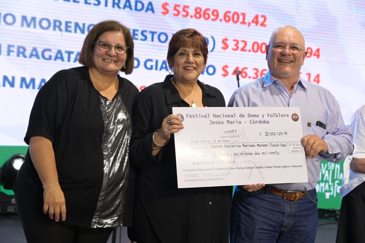El festival de Jesús María repartió utilidades entre las escuelas de la zona.