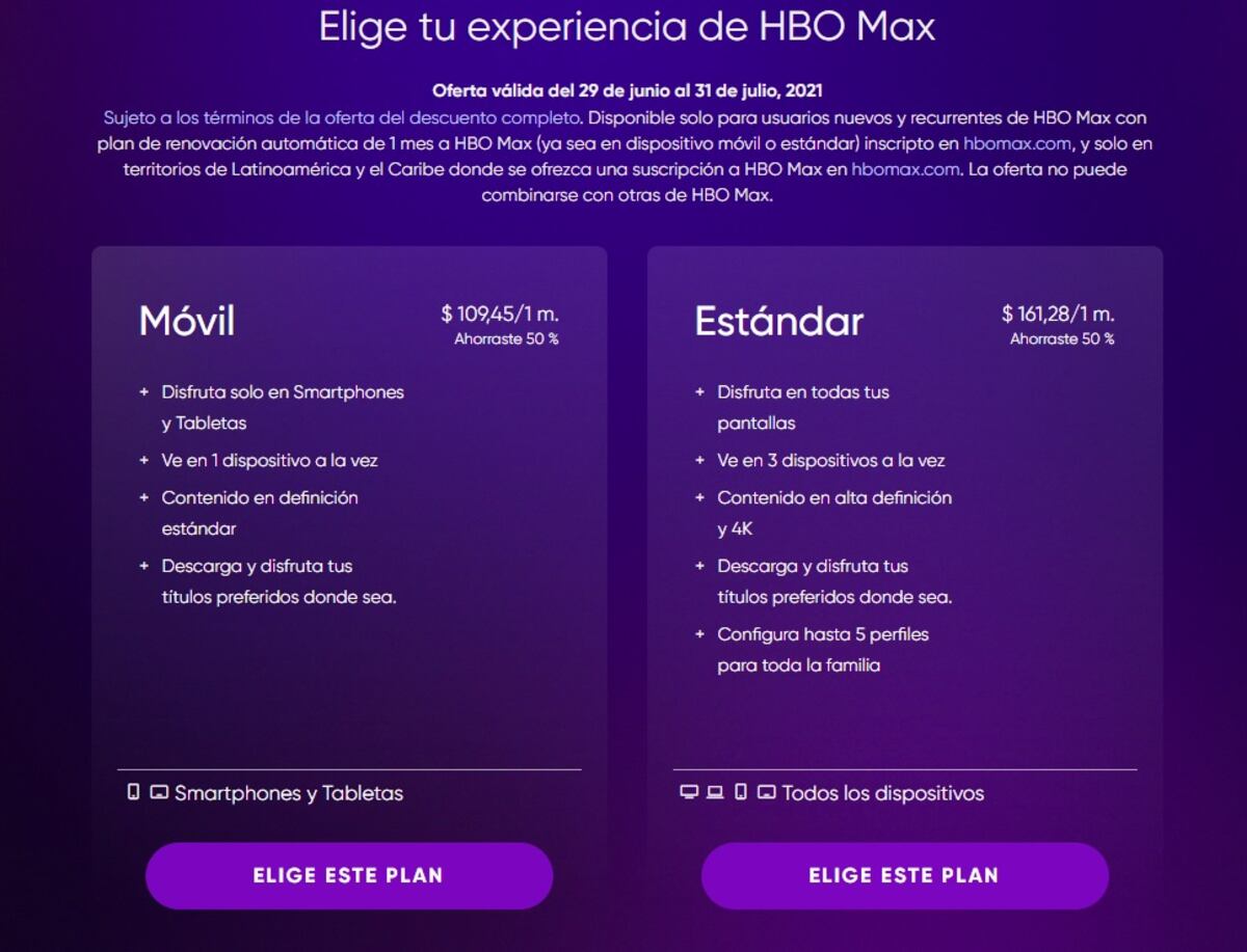 HBO Max: catálogo, precios y dispositivos