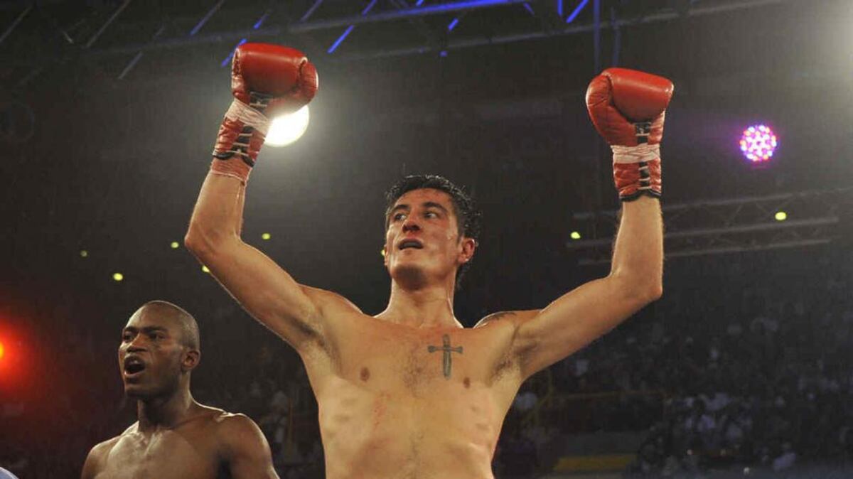 Ídolo. Gabriel "Garza" Funes fue exitoso boxeador. Ya purgó condena por secuestro extorsivo. (Facundo Luque / La Voz)