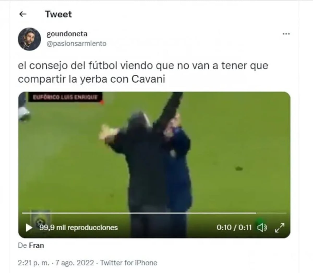 Los memes en redes sociales sobre el NO de Cavani a Boca. (Captura de imagen)